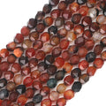 Faceted Natural Dream Agate Stone Round Beads 6mm 36cm/Strand for Jewelry Making