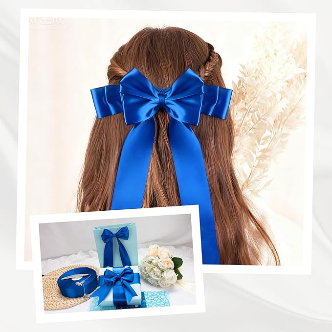 XSEINO 110 Yards Ribbon,1 1/2 Inch Royal Blue Satin Ribbon for Flower Bouquet, Gift Wrapping, Ribbons for Crafts, Hair Bows Making, Wedding Party Decoration, Sewing, Invitation Cards, Christmas