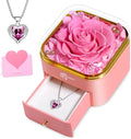 Mothers Day Mom Gifts,Eternal Rose Flower with Necklace Gifts for Women,Mother, Grandma,Wife and Girlfriend, Birthday Gift,Wedding, Thanksgiving Gift