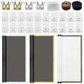 Woohome 106 PCS Flower Wrapping Paper Bouquet Wrapping Paper Sheets Waterproof Floral Wrapping Paper with Diamond Pins Ribbons Wishes Cards, DIY Floral Paper for Flower Shop