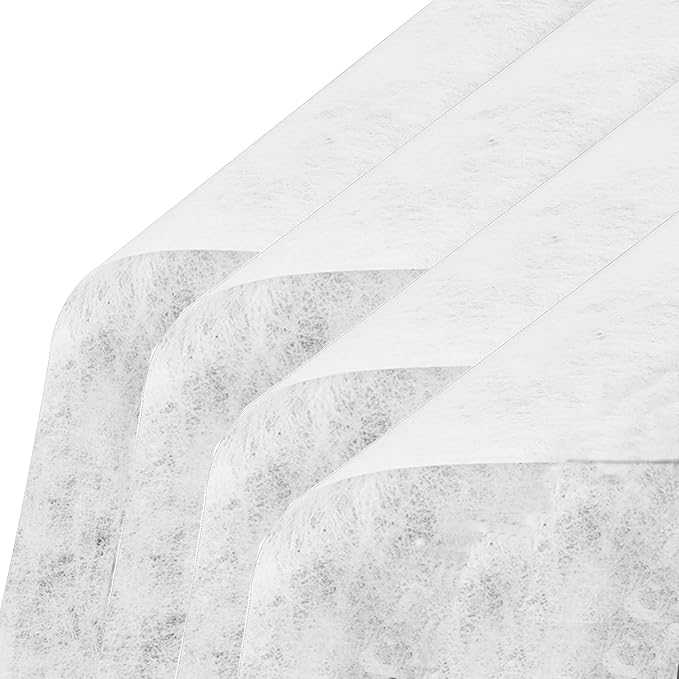 4 Packs 160 Sheets Waterproof Pleated Withdrawable Flower Wrapping Paper, Korean of Cotton Non-Woven Floral Bouquet Paper, 11.4" x 11.4", Gift Packaging for Flower Shops and DIY Fresh Flowers (White)
