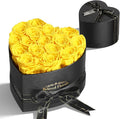 16 Preserved Flowers Rose Birthday Gifts for Women Her Mom Wife Girlfriend Grandma on Valentines Mothers Day Christmas Anniversary Romantic(Yellow)
