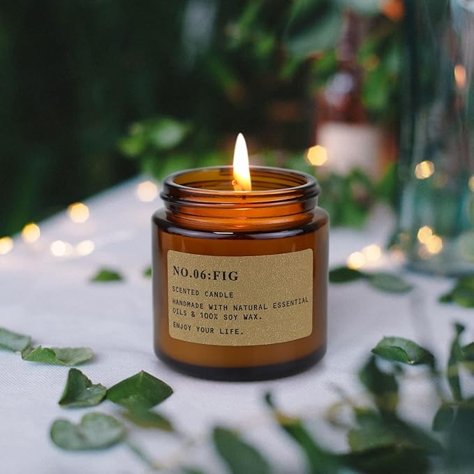 6 Pack Candles for Home Scented Aromatherapy Candle Gift Set for Women Soy Wax Long Lasting Amber Jar Candles Gift for Birthday Mother's Thanksgiving Day Present