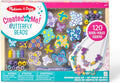 Melissa & Doug Created by Me! Butterfly Beads Wooden Bead Kit, 150+ Beads for Jewelry-Making