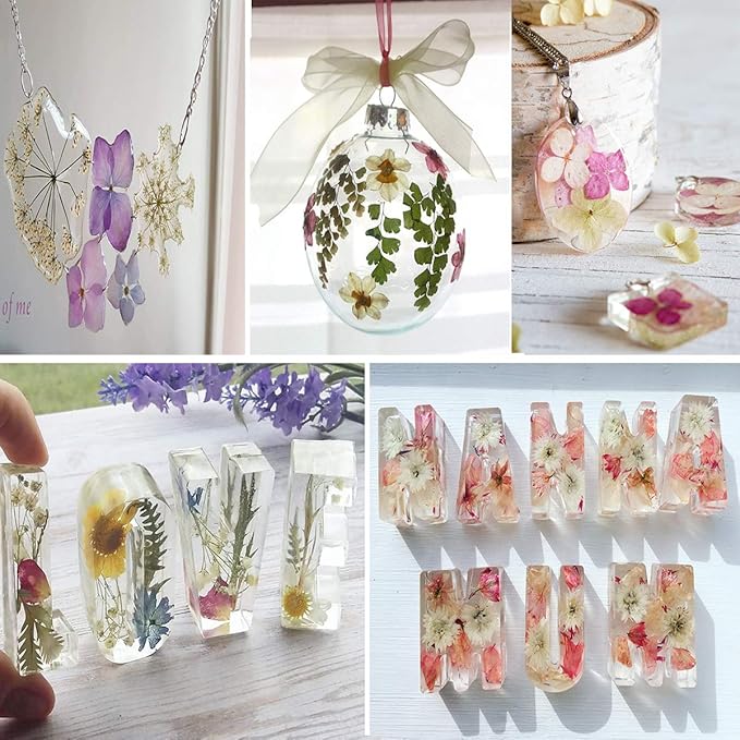 150PCS Red Dried Pressed Flowers with Butterfly Stickers - YouthBro Real Nature Flowers Herb Set for Resin DIY Jewelry Candle Soap Vase Making Nail Card Scrapbook Art Craft Floral Decors