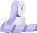 Lavender Satin Ribbon, Double Faced 2 Inch X 25 Yards Lavender Ribbon, Premium Satin Ribbon for Gift Wrapping, Crafts, Hair Bow Making, Sewing, Flower Bouquet, Wedding Party Decor