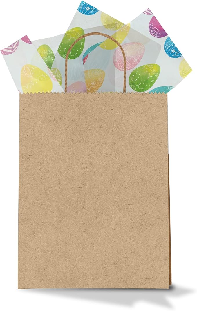 Pro Supply Global Easter Eggs Printed Tissue Paper for Baskets Gift Bags or Boxes and Wrapping - Bulk Decorative Art Tissue Paper for Packaging and Gifting | 24 Sheets 20" x 30"