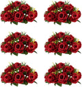 Flower Centerpieces for Wedding Tables: Wedding Table Decorations Crimson Flower Balls Centerpieces for Engagement Cerebration Party Center Pieces 6 Packs