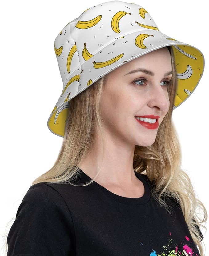 Bucket Hat Double-Side-Wear Reversible Sun Hat Beach Travel Hiking for Women Men