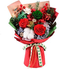 Eslibin Preserved Red Rose Flowers Christmas Gift Bouquet-Fresh Rose Flowers Bouquet for Delivery Prime, Fresh Cut Flowers for Birthday Gift, Gift for Her:Mother's Valentine's Day