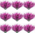 20 Bundles Artificial Lavender Flowers Outdoor UV Resistant Fake Flowers No Fade Faux Plastic Plants Garden Porch Window Box Decorating(Classic Fushia)