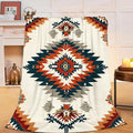 Boho Western Blanket Aztec Tribal Southwest Throw Blanket Southwestern Navajo Soft Cozy Fleece Fuzzy Stuffed Plush Flannel Gifts for Girls Women Boys Kids Adults 60''x80''