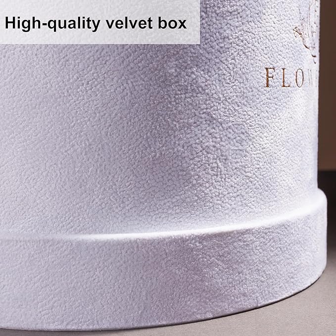 17 Flowers in a Luxury Suede Box, Birthday Gifts for Women, Preserved Flowers, Mothers Day Roses Gift for Mom, Lavender