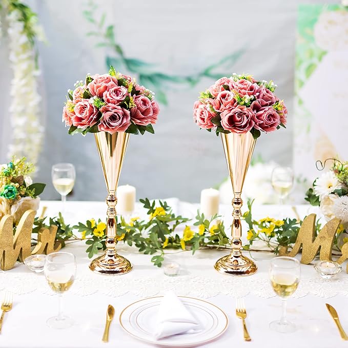 Flower Centerpieces for Wedding Tables: Wedding Table Decorations Dusty Rose Flower Balls Centerpieces for Engagement Cerebration Party Center Pieces 6 Packs