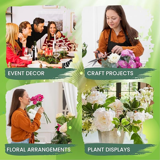 Lageza Pack of 6 Round Floral Foam Blocks (6” X1.5”) Dry & Wet Green Flower Foam Blocks for Fresh & Artificial Flower Arrangements, Party Decorations, Florist Supplies (Size: 6 Inch)