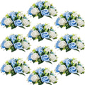 Flower Centerpieces for Wedding Tables: Wedding Table Decorations Blue & White Flower Balls Centerpieces for Engagement Cerebration Party Center Pieces 10 Packs