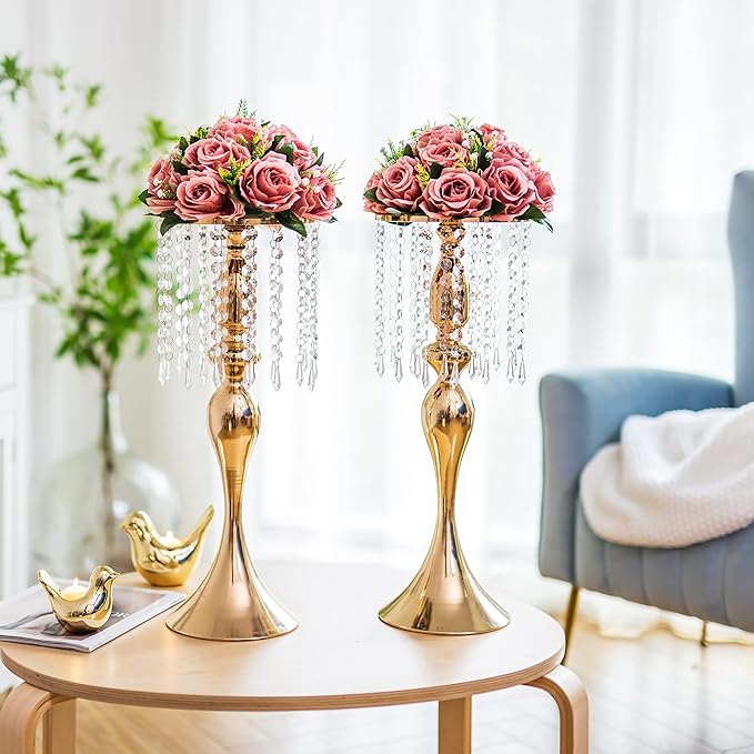 Flower Centerpieces for Wedding Tables: Wedding Table Decorations Dusty Rose Flower Balls Centerpieces for Engagement Cerebration Party Center Pieces 10 Packs