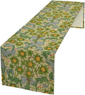 William Morris Original Design Green Table Runner Vintage Floral Table Runner for Dining Table Decor 13 x 90 Inch