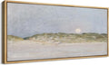 SIGNFORD Extra Large Framed Canvas Print Wall Art Serene Landscape Moonrise Over Hills Illustrations Modern Art Relax/Calm Warm for Living Room, Bedroom, Office - 60"x30"