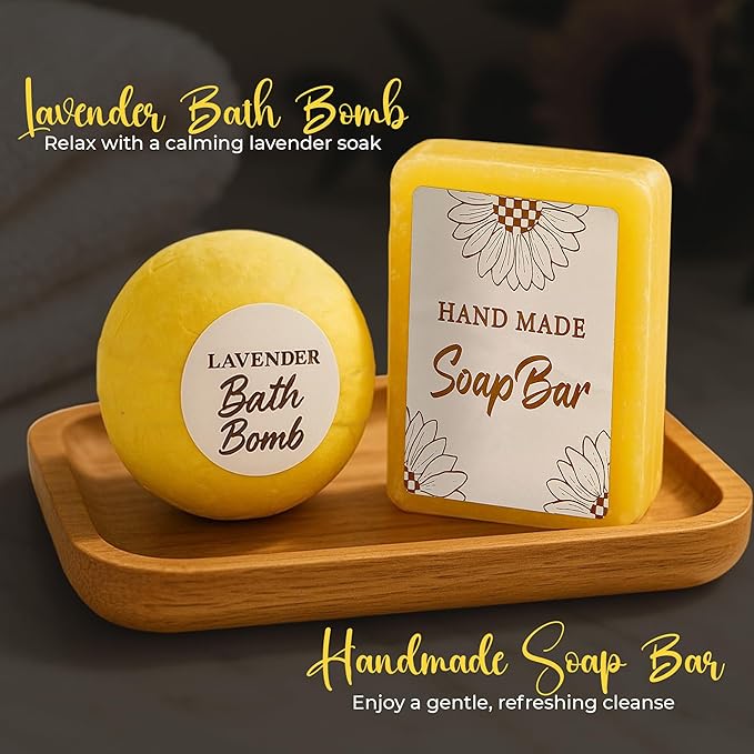 Andlane Sunflower Gifts for Women - Unique Gift Basket Set - Birthday Gifts for Women, Best Friend, or Sister - Sunshine Box Care Package, Get Well Soon, Thinking of You, Friendship Basket 18Pcs Large