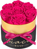 FIACO Gifts for Women Preserved Flowers in a Box-7 Forever Real Rose Flowers for Delivery Prime Birthday Gifts for Mom Grandma Wife Girlfriend Sister Fresh Flowers Eternal Rose