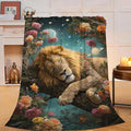 Lion Blanket Lion Throw Blanket Animal Soft Cozy Fleece Fuzzy Stuffed Plush Flannel Gifts for Girls Women Boys Kids Adults 40''x50''