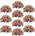 Flower Centerpieces for Wedding Tables: Wedding Table Decorations Dusty Rose Flower Balls Centerpieces for Engagement Cerebration Party Center Pieces 10 Packs