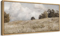 SIGNFORD Extra Large Framed Canvas Print Wall Art Rustic Countryside Landscape Illustrations Modern Art Relax/Calm Warm for Living Room, Bedroom, Office - 60"x30"