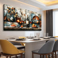 hyidecorart Large Wall Art For Kitchen Wall Decor For Living Room Dining Room Decorations Still Life Wine Glass Fruit Canvas Prints Painting Restaurant Posters Modern Stretched Artwork Home Decor