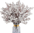 Babys Breath Artificial Flowers, 8 Bundles Real Touch Silvery Fake Flowers Silk Flowers Bulk for Vase Home Office Wedding Spring Christmas Indoor Outdoor Centerpiece Table Party Decorations