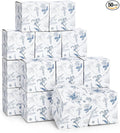 TecUnite 50 Pcs 3x3x3'' Blue Floral Paper Gift Candy Boxes Chinoiserie Flower Paper Gift Box Small Blue White Hydrangea Party Packaging Bag for Wedding Birthday Cardstock Shower Party Supply Decor