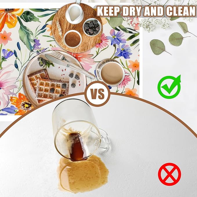 Dish Drying Mat Colorful Wildflowers Coffee Bar Mat for Countertop Rubber Backed Absorbent Hide Stain Dish Drainer Rack Pad Espresso Machine Coffee Table Dining Room Decoration 15.7 x 23.6 Inch