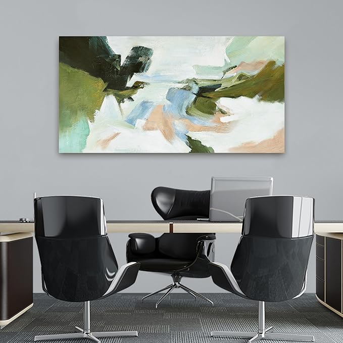 Suconvng Abstract Colorful Wall Art Painting Canvas Art Wall Decor 20x40 Inch For Living Room Decorations Art Office Decor Multicolor Canvas Artwork Pictures For Bedroom Kitchen