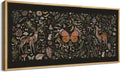 SIGNFORD Extra Large Framed Canvas Print Wall Art Enchanted Wildlife Garden Illustrations Modern Art Relax/Calm Warm for Living Room, Bedroom, Office - 60"x30"