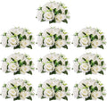 Flower Centerpieces for Wedding Tables: Wedding Table Decorations White Flower Balls Centerpieces for Engagement Cerebration Party Center Pieces 10 Packs