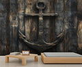 Nautical Anchor Wall Mural, Coastal Style Anchor 3D Wall Murals, Ocean Nautical Wallpaper Mural, for Living Room Bedroom Large Wallpaper Indoor Decor 197" W x124.8 H