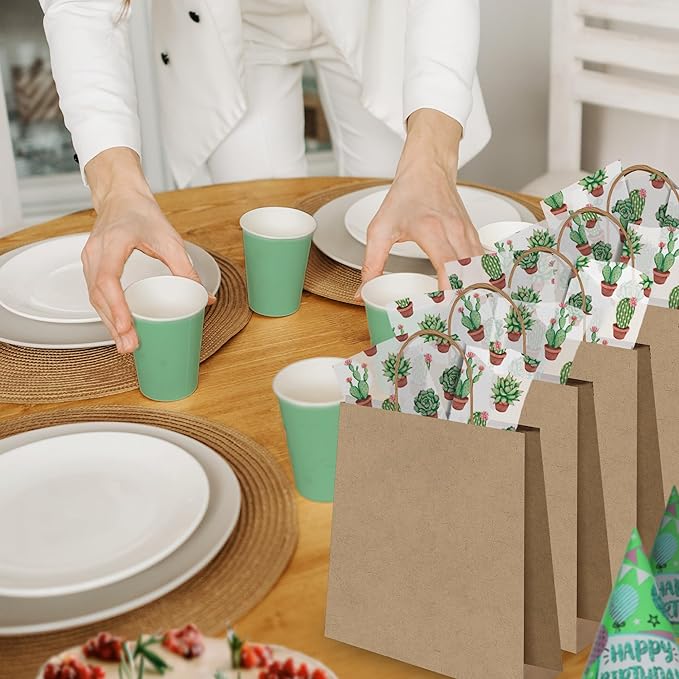 Succulent Printed Tissue Paper for Gift Bags or Boxes and Wrapping - Bulk Cactus Decorative Art Tissue Paper for Packaging and Gifting | 24 Sheets 20" x 30"
