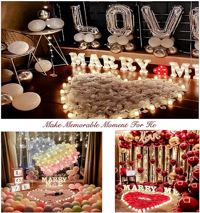 1000Pieces Rose Petals, Artificial Flower Petals Black Bose Petals for Romantic Night,Wedding,Proposal Anniversary Flower Decorations (Black)