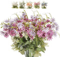 Artificial Flowers Wildflowers Silk Daisy Spring Fake Daisies Decoration Summer UV Resistant Colorful Mixed Bundles Faux Greenery Outdoor Plant Stem Filler for Home Decor Indoor Floral Arrangements