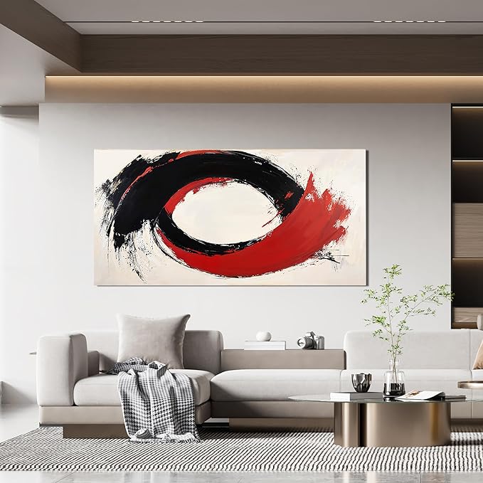 Canvas Wall Art Decor Black and White Wall Art Prints Abstract Canvas Art Wall Decor Modern Abstract Wall Art Decorations Wall Art Pictures for Living Room Artwork for Walls Home Office Decor 20"X40"