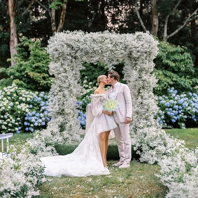 2500+ Dried Babys Breath Flowers Bulk - 17" Ivory White Dried Flower Bouquet, Real Natural Gypsophila Branches for Vase Filler, Wedding, Table Centerpiece, Home Decor, DIY Wreath Floral, Crafts