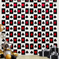Red Black Casino Foil Fringe Curtains Backdrop Casino Party Supplies 2 Pack 3.28 x 6.56 Ft Red Black Fringe Curtains Poker Theme Party Streamers for Casinos Night Las Vegas Decorations