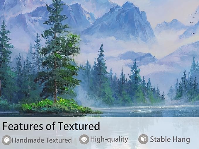 Ardemy Large Landscape Wall Art Nature Canvas Textured Forest Scenery Pictures Wall Decor Living Room Paintings Artwork Bedroom Home Office, 48"x24"