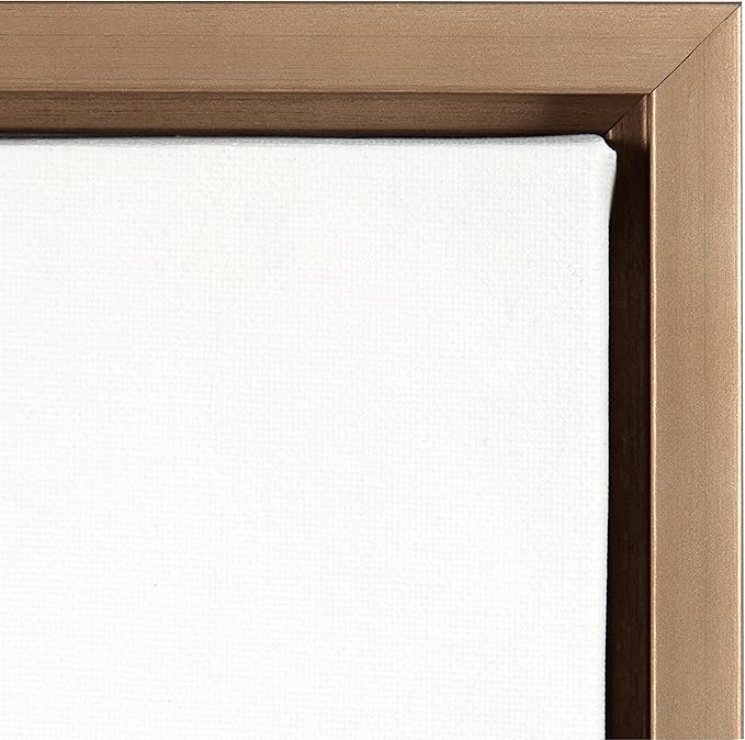 Kate and Laurel Sylvie Succulent Framed Canvas Wall Art by F2 Images, 18x24 Gold