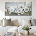 Ardemy Dandelion Wall Art Large Framed Floral Canvas Art Wall Decor Living Room Flower Paintings Pictures Textured Artwork For Walls Dining Room Bedroom Home Office, 48"x24"