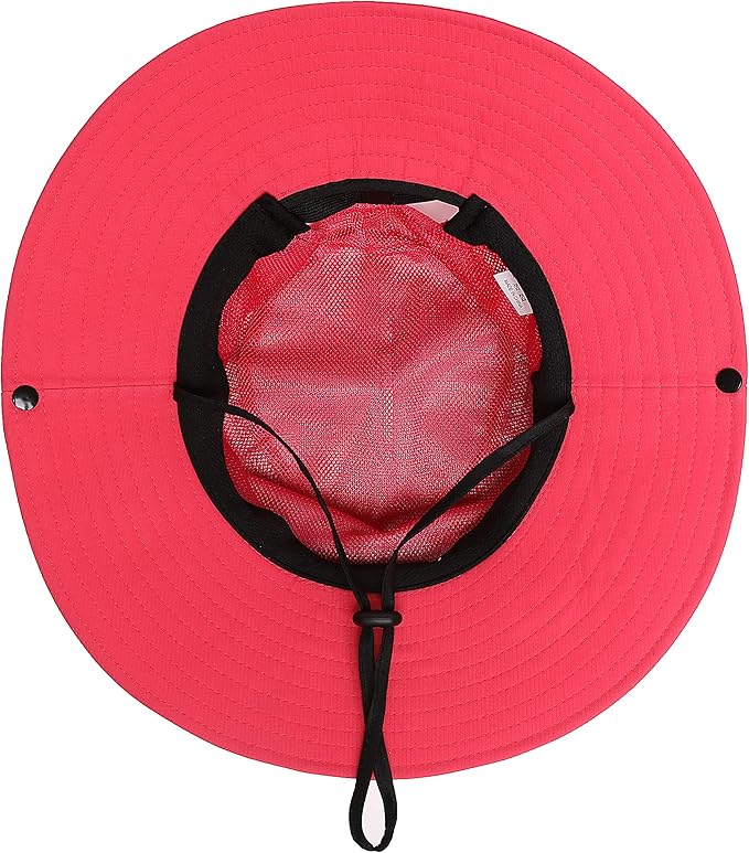 Womens Summer Sun Hat Beach Hat Wide Brim Outdoor UV Protection Hat Foldable Cool Mesh Ponytail Bucket Hat