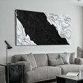YISXINOAG Large Abstract Wall Art For Living Room Black And White Canvas Art Wall Decor Picture Painting Maximalist Decor Artwork For Bedroom Dinning Room Canvas Art Modern Home Wall Decor 29x58 In